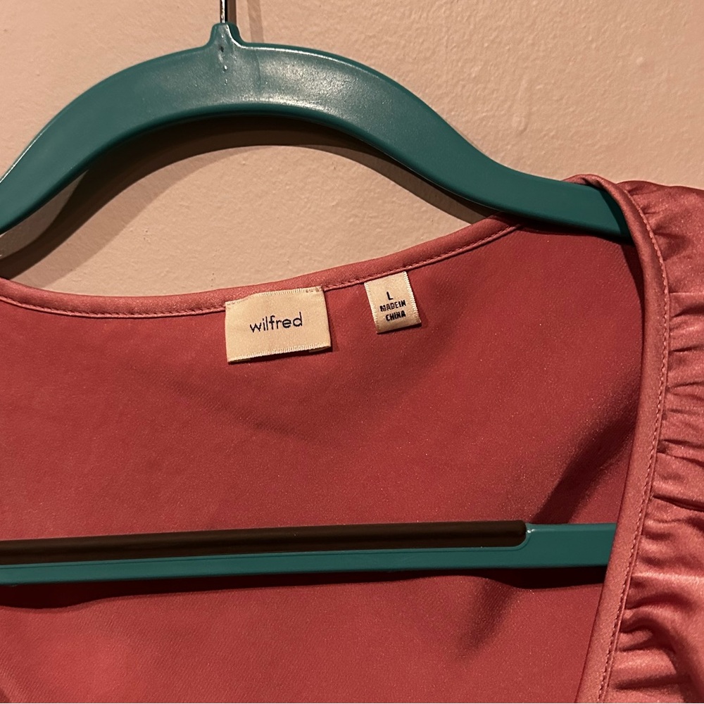 Wilfred Front Tie Sleeveless Top with Ruffle Accent - Picture 2 of 3